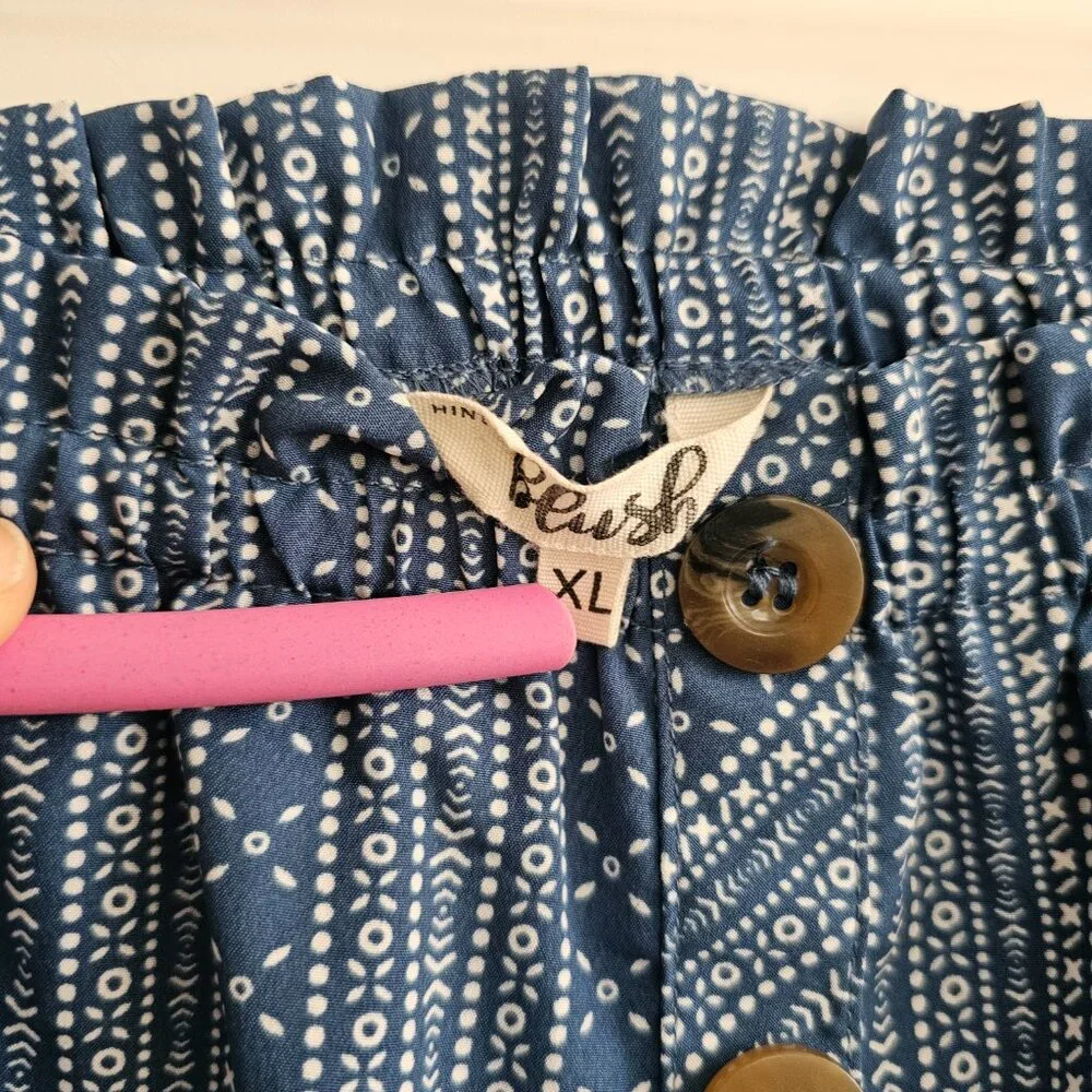 Hint of Blush Blue Romper Shorts